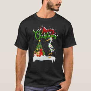 Stork Bird  Xmas Decoration Santa Stork Christmas T-Shirt