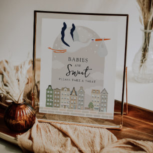 Stork Boho Baby Shower Babies Are Sweet Favours