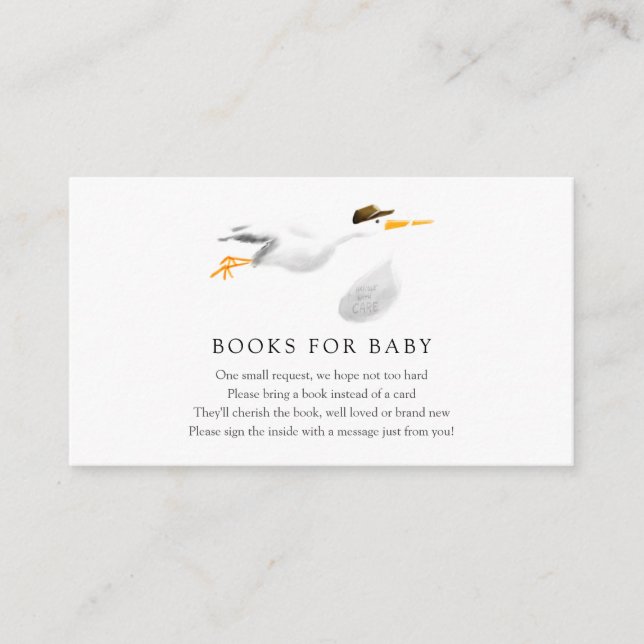 Stork Books for Baby insert card (Front)
