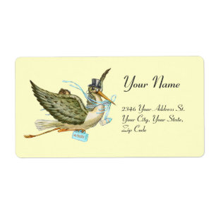 STORK BOY BABY SHOWER , Blue White