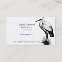 Stork Call The Doula Business Cards