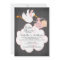 Stork Chalkboard GIRL Baby Shower Invitatation