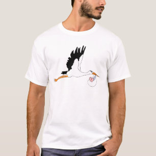 Stork delivering Baby T-Shirt