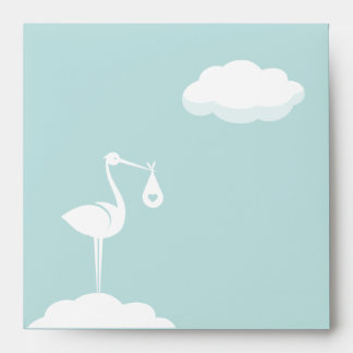 Stork Delivery Baby Boy envelope