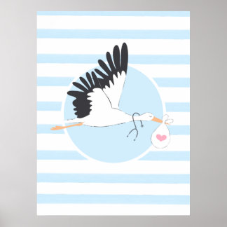 Stork Delivery Medical Office Cute Poster OBGYN