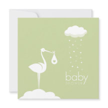 Stork Delivery Neutral Baby Shower invitation