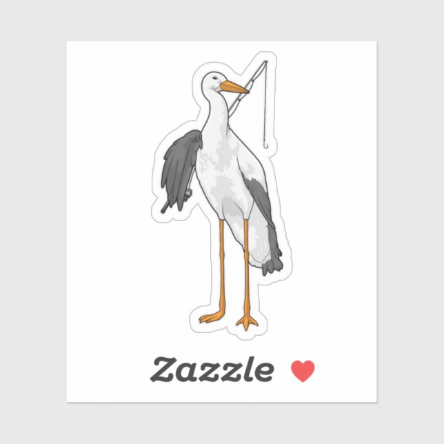 Stork Fishing Fisher Fishing rod (Sheet)