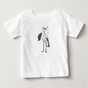 Stork Fishing Fisher Fishing rod Baby T-Shirt