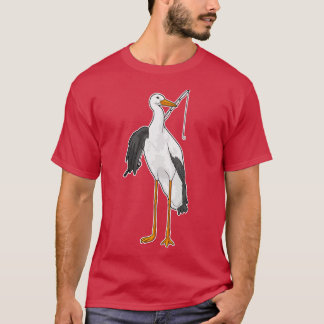 Stork Fishing Fisher Fishing rod T-Shirt