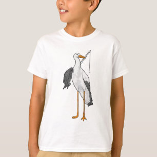 Stork Fishing Fisher Fishing rod T-Shirt