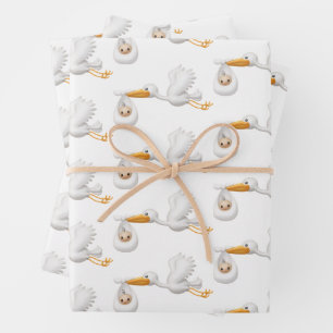Stork Gift Wrap for Precious Arrivals!