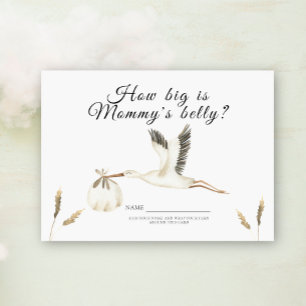 Stork How big is mummy's belly game Enclosure Card
