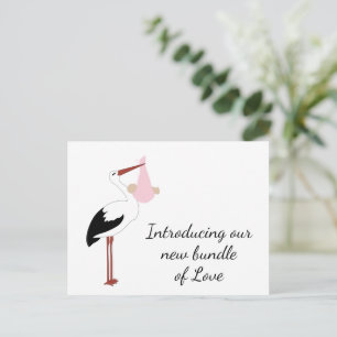 Stork merchandise postcard