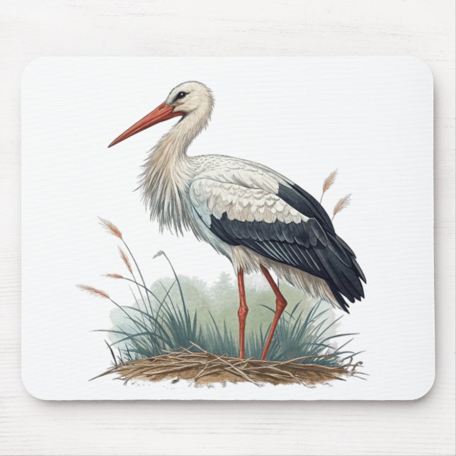Stork Mouse Mat (Front)