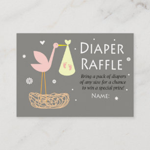 Stork nest Diaper Raffle Tickets