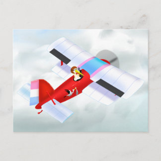 Stork Plane Postcard