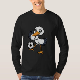 Stork Soccer Player Ball Sports Hobby T-Shirt