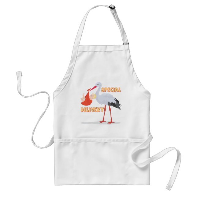 Stork Special Delivery Apron (Front)