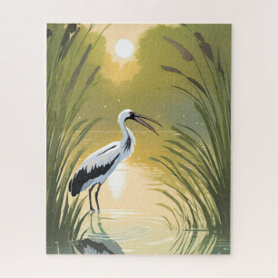 Stork Swamp   Everglades National Park Watercolor Jigsaw Puzzle