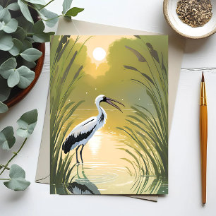 Stork Swamp   Everglades National Park Watercolor Postcard