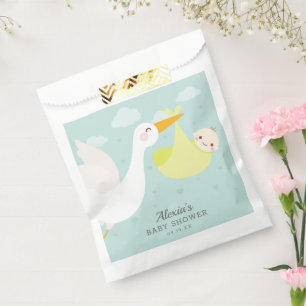 Stork Yellow Bundle Unisex Baby Shower Favour Bags