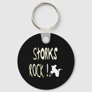 Storks Rock! Keychain