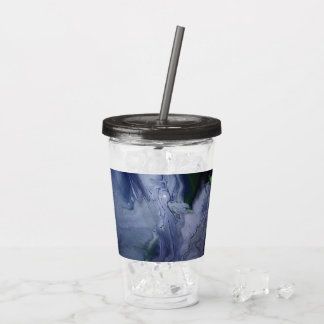 Storm Acrylic Pour Tumbler