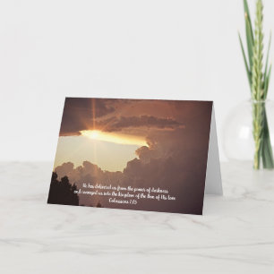 Storm and Sunlight Bible Verse Card