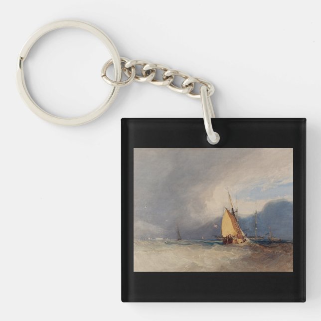 Storm Approaching 1830 Key Ring (Front)