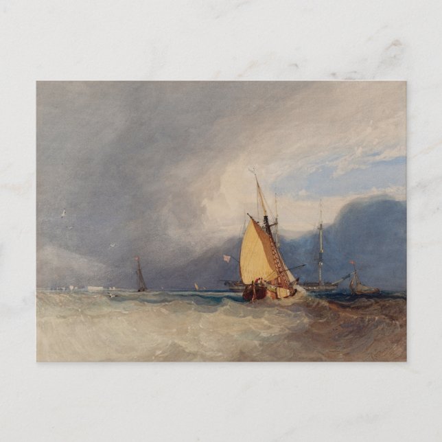 Storm Approaching 1830 Postcard (Front)