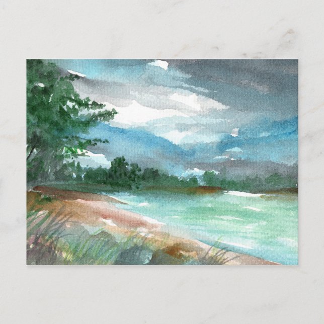 Storm Approaching Postcard (Front)