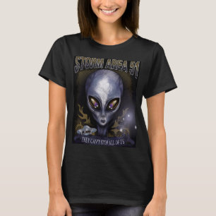 Storm Area 51 Alien UFO They can't stop all of us T-Shirt