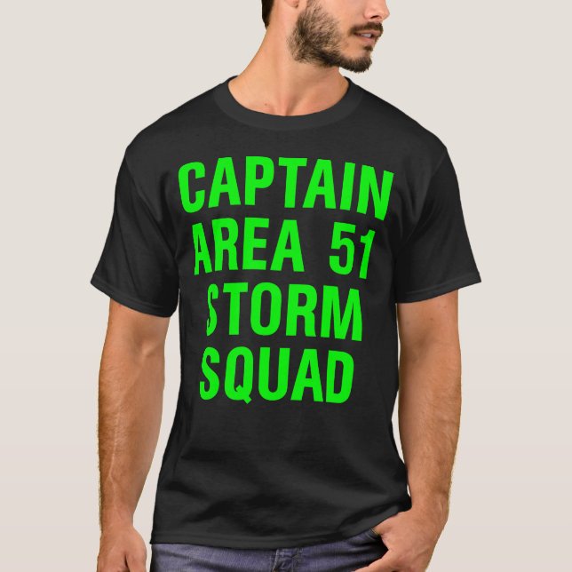 Storm Area 51 Captain Storm Squad Green T-Shirt (Front)