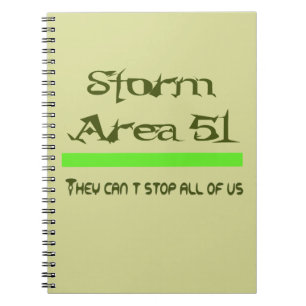 Storm Area 51 Notebook