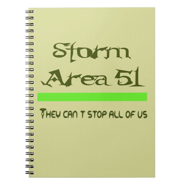 Storm Area 51 Notebook (Front)
