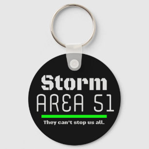 Storm Area 51 They Can't Stop Us all Event Key Ring