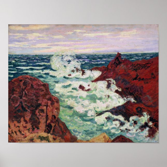 Storm at Agay, 1895 Poster (Front)