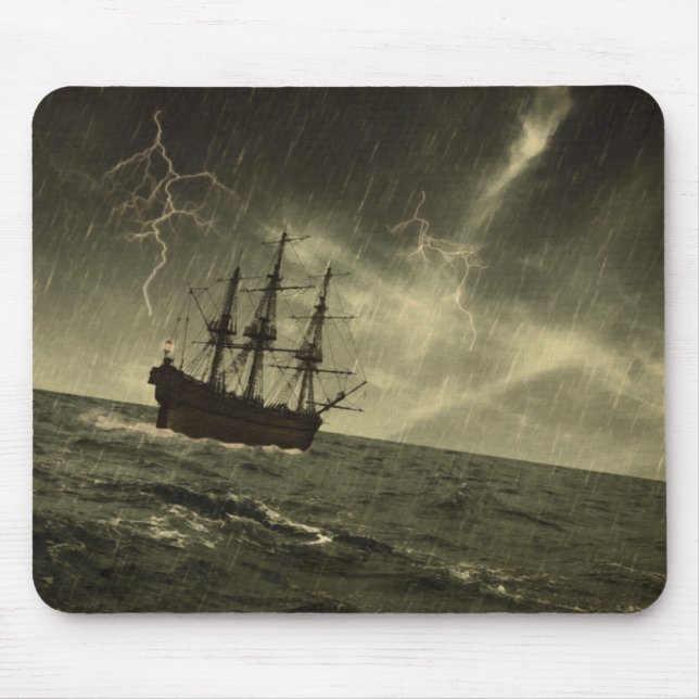 Storm at Sea Mouse Mat (Front)
