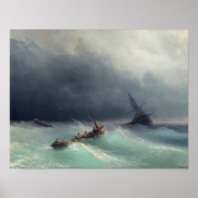 Storm at Sea Poster (Front)