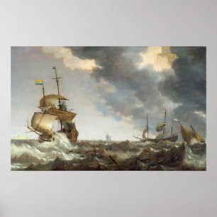Storm at Sea Poster
