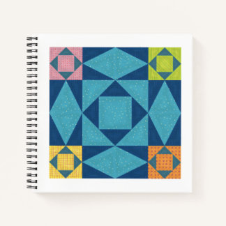 Storm At Sea Quilt Square Notebook