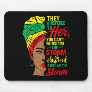 Storm Black Women Juneteenth 1865 Freedom African Mouse Mat