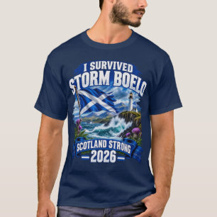 Storm Boelo Scotland Scottish Storm Survivor 2026 T-Shirt