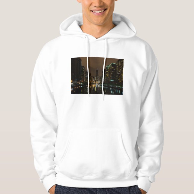 Storm Brewing Over Chicago Hoodie (Front)