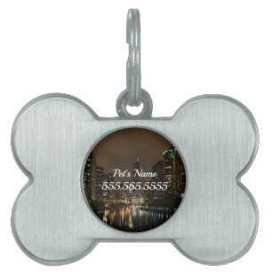 Storm Brewing Over Chicago Pet ID Tag