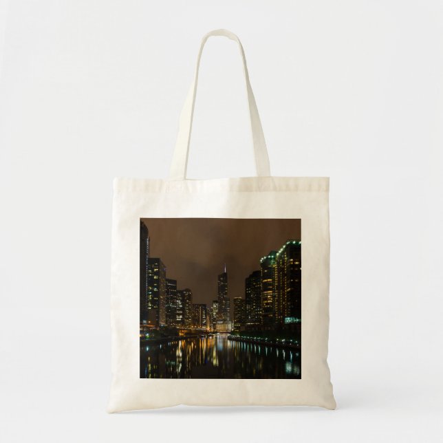 Storm Brewing Over Chicago Tote Bag (Front)