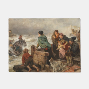 Storm by the Coast (by Rudolf Jordan) Doormat