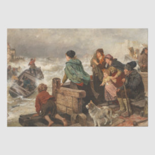 Storm by the Coast (by Rudolf Jordan) Tissue Paper