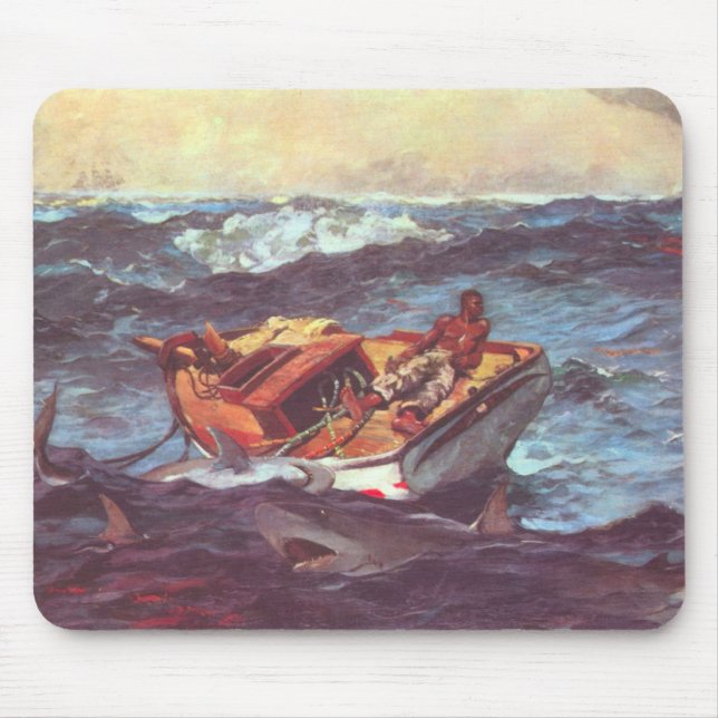 Storm by Winslow Homer Mouse Mat (Front)