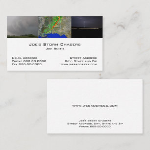 Storm Chaser Business Card